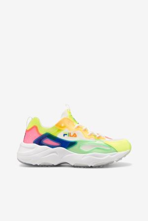 FILA Ray Tracer Tl Sneakers White / Pink / Blue,Womens Shoes | CA.SMJYPH192